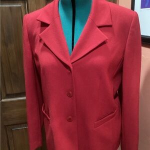 Elegant Red Women's Blazer